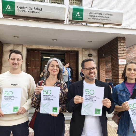 El portavoz y candidato a la Presidencia de la Junta por Adelante Andalucía, José Ignacio García, presenta el programa electoral de la formación de cara las elecciones autonómicas del 17 de mayo. ADELANTE ANDALUCÍA