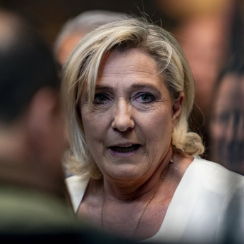 La líder de Agrupación Nacional, Marine Le Pen. A. Pérez Meca - Europa Press