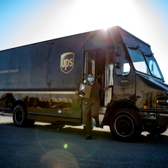 Vehículo de UPS.  UPS