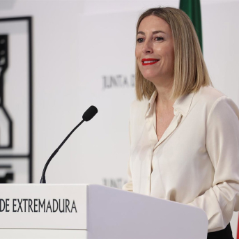 La presidenta de la Junta de Extremadura, María Guardiola, anuncia la composición de su gobierno JORGE ARMESTAR/ EUROPA PRESS