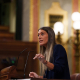 La portavoz de Junts en el Congreso, Miriam Nogueras, interviene durante una sesión plenaria en el Congreso, a 28 de abril de 2026, en Madrid (España).  Matias Chiofalo - Europa Press