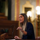 La portavoz de Junts en el Congreso, Miriam Nogueras, interviene durante una sesión plenaria en el Congreso, a 28 de abril de 2026, en Madrid (España).  Matias Chiofalo - Europa Press