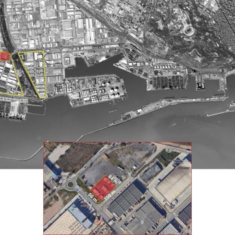 Imagen de la ubicación de la futura estación de hidrógeno en el Puerto de Barcelona PUERTO DE BARCELONA Imagen de la ubicación de la futura estación de hidrógeno en el Puerto de Barcelona PUERTO DE BARCELONA