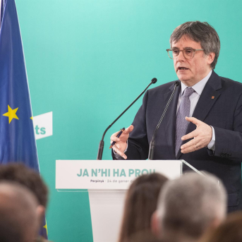 El presidente de Junts per Catalunya, Carles Puigdemont Glòria Sánchez - Europa Press