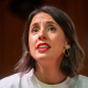 La secretaria política de Podemos y eurodiputada, Irene Montero, durante el diálogo 'Què s'ha de fer?', a 9 de abril de 2026, en Barcelona, Catalunya (España).  Lorena Sopêna - Europa Press