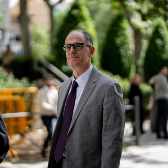 El inspector jefe de la Unidad de Delincuencia Económica y Financiera (UDEF), Manuel Morocho, a su salida de la Audiencia Nacional, a 29 de abril de 2026, en Madrid (España). Gabriel Luengas - Europa Press