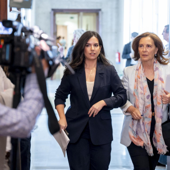 La portavoz de Vox en el Congreso, Pepa Millán, a su llegada a la junta de Portavoces en el Congreso de los Diputados, a 28 de abril de 2026, en Madrid (España). Alberto Ortega - Europa Press