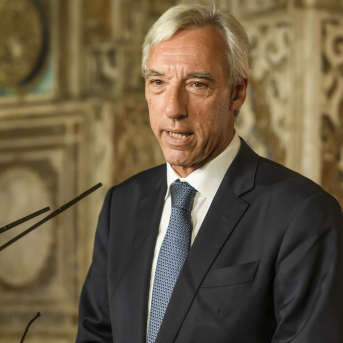 Rueda de prensa del rueda de prensa del exministro de Asuntos Exteriores portugués, João Gomes Cravinho a 08 de septiembre del 2022 en el Alcázar de Sevilla (Andalucía, España) Eduardo Briones - Europa Press