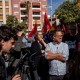 José Ignacio García en la manifestación del 1 de mayo en Jaén. ADELANTE ANDALUCÍA