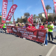 Cabecera de la manifestación por el Primero de Mayo convocada por CCOO y UGT en Mérida. EUROPA PRESS