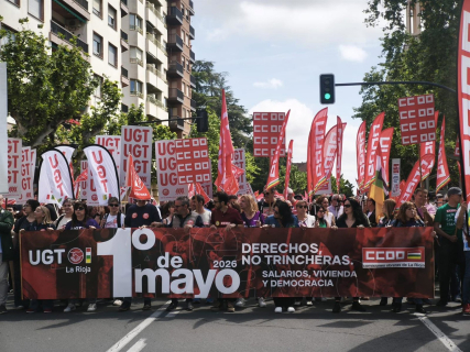 Manifestación del 1 de Mayo 2026 en Logroño EUROPA PRESS