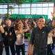 El presidente del Gobierno, Pedro Sánchez, ha cerrado el mitin del PSOE andaluz en Cártama (Málaga). ALEX ZEA / EUROPA PRESS