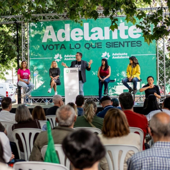 Acto con motivo del 1 de mayo de Adelante Andalucía en Granada. ADELANTE ANDALUCIA