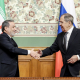 Los ministros de Exteriores de Irán y Rusia, Abbas Araqchi (I) y Sergei Lavrov (D) Europa Press/Contacto/Valery Sharifulin