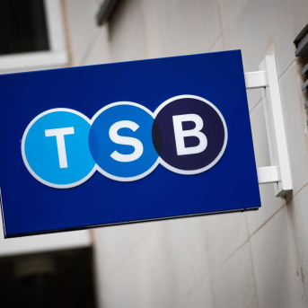 FILED - 30 September 2020, United Kingdom, London: TSB bank logo is seen in London. The Spanish parent firm of TSB said it is considering the sale of the UK high street bank. Photo: Aaron Chown/PA Wire/dpa Aaron Chown/PA Wire/dpa FILED - 30 September 2020, United Kingdom, London: TSB bank logo is seen in London. The Spanish parent firm of TSB said it is considering the sale of the UK high street bank. Photo: Aaron Chown/PA Wire/dpa Aaron Chown/PA Wire/dpa
