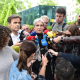 La ex alcaldesa de Barcelona, Ada Colau, ofrece declaraciones a los medios a su llegada a la Audiencia Nacional, a 5 de mayo de 2026, en Madrid (España).  Gustavo Valiente - Europa Press
