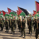 Imagen de los actos de conmemoración del 50 aniversario de la proclamación de la República Árabe Saharaui Democrática (RASD), con la intervención del líder del Frente Polisario, Brahim Ghali EUROPA PRESS