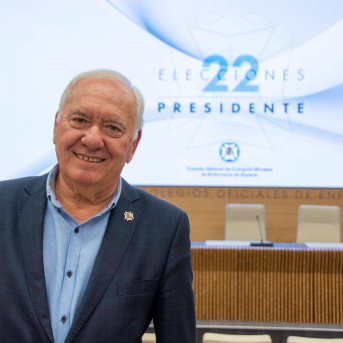 Imagen de archivo del presidente del Consejo General de Enfermería, Florentino Pérez Raya. CGE Imagen de archivo del presidente del Consejo General de Enfermería, Florentino Pérez Raya. CGE