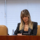 La mujer del presidente del Gobierno, Begoña Gómez, durante la Comisión de Investigación sobre programas de cátedras y postgrados de la Universidad Complutense de Madrid. Eduardo Parra - Europa Press