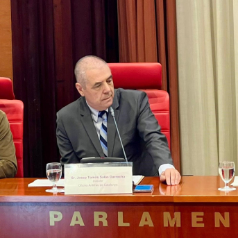 Salàs reclama una nueva ley catalana que refuerce la protección de los alertadores de corrupción Salàs reclama una nueva ley catalana que refuerce la protección de los alertadores de corrupción