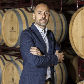 El director general de Bodegas Dominio de Tares, Rafael Somonte, en la bodega DOMINIO DE TARES