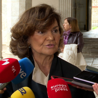La presidenta del Consejo de Estado, Carmen Calvo. EUROPA PRESS