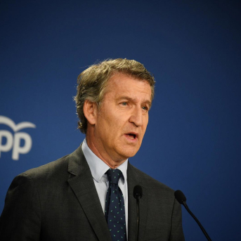 El presidente del Partido Popular, Alberto Núñez Feijóo, durante una rueda de prensa, en la sede del PP en Génova. Fernando Sánchez - Europa Press El presidente del Partido Popular, Alberto Núñez Feijóo, durante una rueda de prensa, en la sede del PP en Génova. Fernando Sánchez - Europa Press