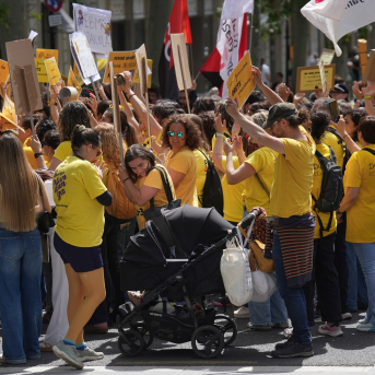 huelga profesores cataluña huelga profesores cataluña