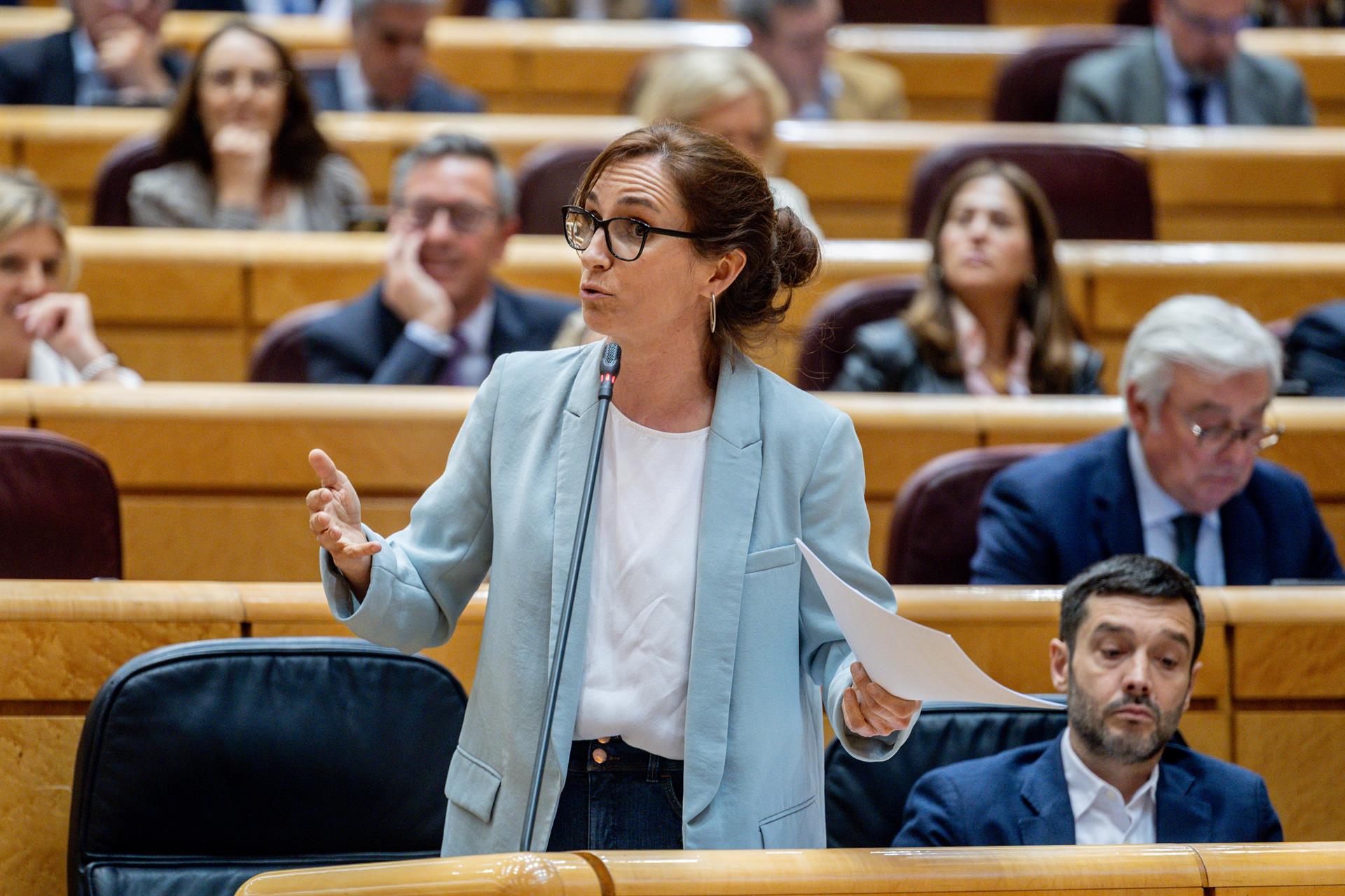 Mónica García afirma que se intentó "boicotear" el desembarque de pasajeros del 'MV Hondius' en Canarias Ricardo Rubio - Europa Press