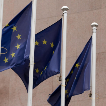 Varias banderas de la Unión Europea en una imagen de archivo. Eduardo Parra - Europa Press