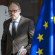 Dan Jorgensen llega antes de una reunión del Colegio de Comisarios en la sede de la Comisión Europea en Bruselas (Bélgica), el 22 de abril de 2026 Wiktor Dabkowski / Zuma Press / Europa Press / Con