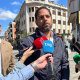El secretario general de Vox, Ignacio Garriga, en declaraciones a periodistas en L'Hospitalet de Llobregat (Barcelona) EUROPA PRESS