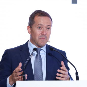 El alcalde de Toledo, Carlos Velázquez, durante el Foro ABC, a 13 de mayo de 2026, en Madrid (España). El encuentro se celebra en la sede del diario en Madrid. Marta Fernández - Europa Press