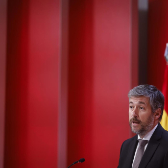 El consejero de Presidencia, Justicia y Administración Local, Miguel Ángel García Martín, tras el Consejo de Gobierno COMUNIDAD DE MADRID