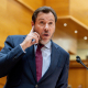 El ministro de Transportes y Movilidad Sostenible, Óscar Puente, interviene durante una sesión plenaria del Senado Ricardo Rubio - Europa Press