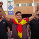 El 'infuencer' político Vito Quiles, en una concentración en la Universidad Pablo Olavide de Sevilla (UPO). Francisco J. Olmo - Europa Press