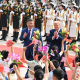 El presidente de China, Xi Jinping, celebra una ceremonia de bienvenida para el presidente de Estados Unidos, Donald Trump, en su visita oficial en Pekín. Europa Press/Contacto/Rao Aimin