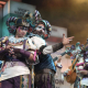 Imagen de DSAS3, de Jesús Bienvenido, durante el carnaval de Cádiz, una de las comparsas participantes en el acto 'Carnaval de Primavera' que se celebra en Alcalá de Guadaíra (Sevilla). Nacho Frade - Europa Press