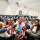 El candidato de Por Andalucía a la Presidencia de la Junta, Antonio Maíllo, en una atención a los medios de comunicación en el Hospital Reina Sofía de Córdoba. POR ANDALUCÍA