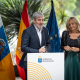 El presidente de Canarias, Fernando Clavijo, y la consejera de Sanidad, Esther Monzón, en la presentación del programa recordatorio de citas hospitalarias GOBIERNO DE CANARIAS