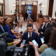 El ministro de Derechos Sociales, Consumo y Agenda 2030, Pablo Bustinduy, atiende a los medios de comunicación tras una sesión plenaria en el Congreso, a 28 de abril de 2026, en Madrid (España).  Matias Chiofalo - Europa Press