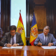 Rossell y López firmando el protocolo GOBIERNO DE ESPAÑA