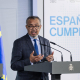 El director general de la Organización Mundial de la Salud (OMS), Tedros Adhanom, durante una rueda de prensa con el presidente del Gobierno, Pedro Sánchez, en el Palacio de la Moncloa, a 12 de mayo de 2026, en Madrid (España). Carlos Luján - Europa Press