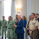 El presidente de la Ciudad Autónoma de Melilla, Juan José Imbroda (PP), durante una recepción a La Legión. GOBIERNO MELILLA