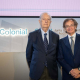 El presidente de Colonial, Juan José Bruguera (i), y el consejero delegado, Pere Viñolas (d). COLONIAL