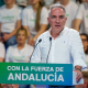 El vicesecretario de Coordinación Autonómica y Local y Análisis Electoral del PP, Elías Bendodo, en un acto en esta campaña electoral. Francisco J. Olmo - Europa Press
