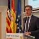El portavoz del Govern, Antoni Costa, en la rueda de prensa posterior al Consell de Govern. CAIB