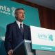 El líder de Junts per Barcelona, Jordi Martí, en rueda de prensa este martes JUNTS PER BARCELONA
