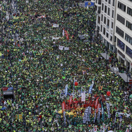 manifestacion valencia huelga profesores