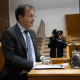 El consejero de Salud, Alberto Martínez, en el pleno del parlamento vasco JOSU CHAVARRI- PARLAMENTO VASCO